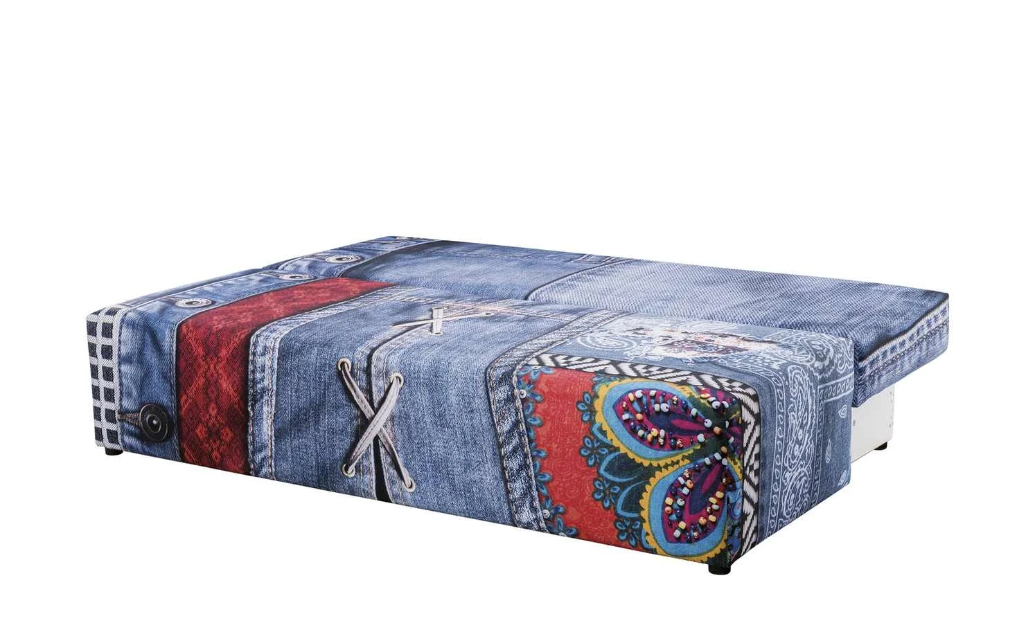 Schlafsofa Denny Premium | Jeansblau / mehrfarbig Premium-Ausführung 7 Schlafsofa Denny Premium | Jeansblau / mehrfarbig Premium-Ausführung – Bild 5