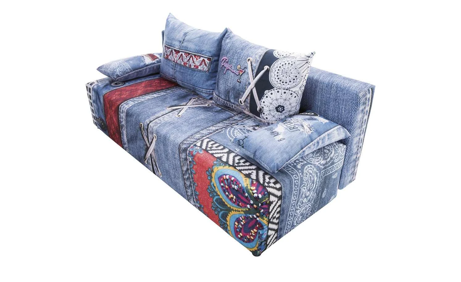 Schlafsofa Denny Premium | Jeansblau / mehrfarbig Premium-Ausführung 8 Schlafsofa Denny Premium | Jeansblau / mehrfarbig Premium-Ausführung – Bild 6