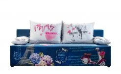 Schlafsofa Denny | Blau / Bunt Basic-Ausführung