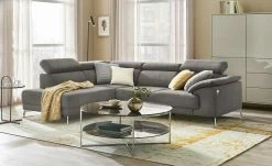 Ecksofa Rebana | Anthrazit links Erweiterte Funktion