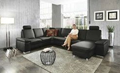meinSofa Wohnlandschaft Elsa | Schwarz links Grundfunktion