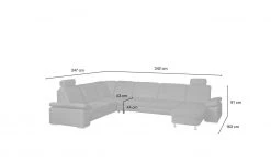 meinSofa Wohnlandschaft Elsa | Schwarz links Grundfunktion -Sofas Verkaufsladen 18403718 17 202107011258