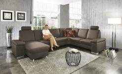 meinSofa Wohnlandschaft Elsa | Mocca (Braun) rechts Grundfunktion