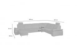 meinSofa Wohnlandschaft Elsa | Mocca (Braun) rechts Grundfunktion -Sofas Verkaufsladen 18403726 17 202107011258