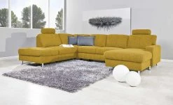 meinSofa Wohnlandschaft Jana | Curry (Gelb) links ohne