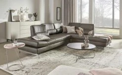 JOOP! Ecksofa Leder Loft 8108 | Stone (Grau) rechts