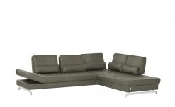 JOOP! Ecksofa Leder Loft 8108 | Stone (Grau) rechts -Sofas Verkaufsladen 19400020 2 202203181234