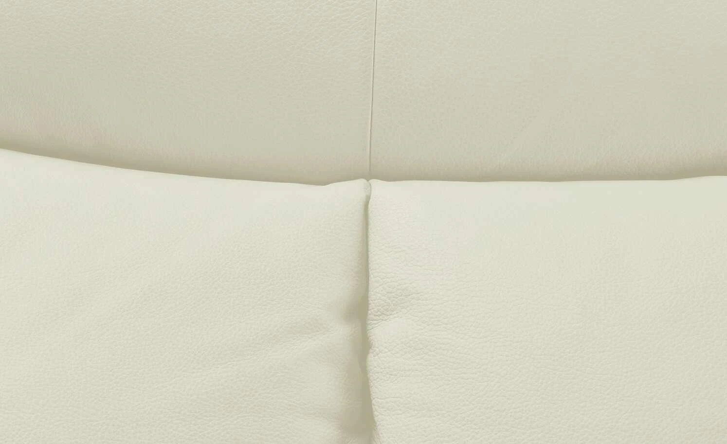 Wohnwert Weißer Dreisitzer aus Leder Ambra | Beige (Weiß) ohne 3 5 Wohnwert Weißer Dreisitzer aus Leder Ambra | Beige (Weiß) ohne 3 – Bild 3