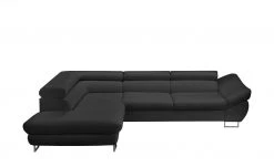 switch Ecksofa Fabio | Schwarz links ohne