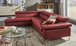 W.SCHILLIG Ecksofa Arturo | Rot links ohne