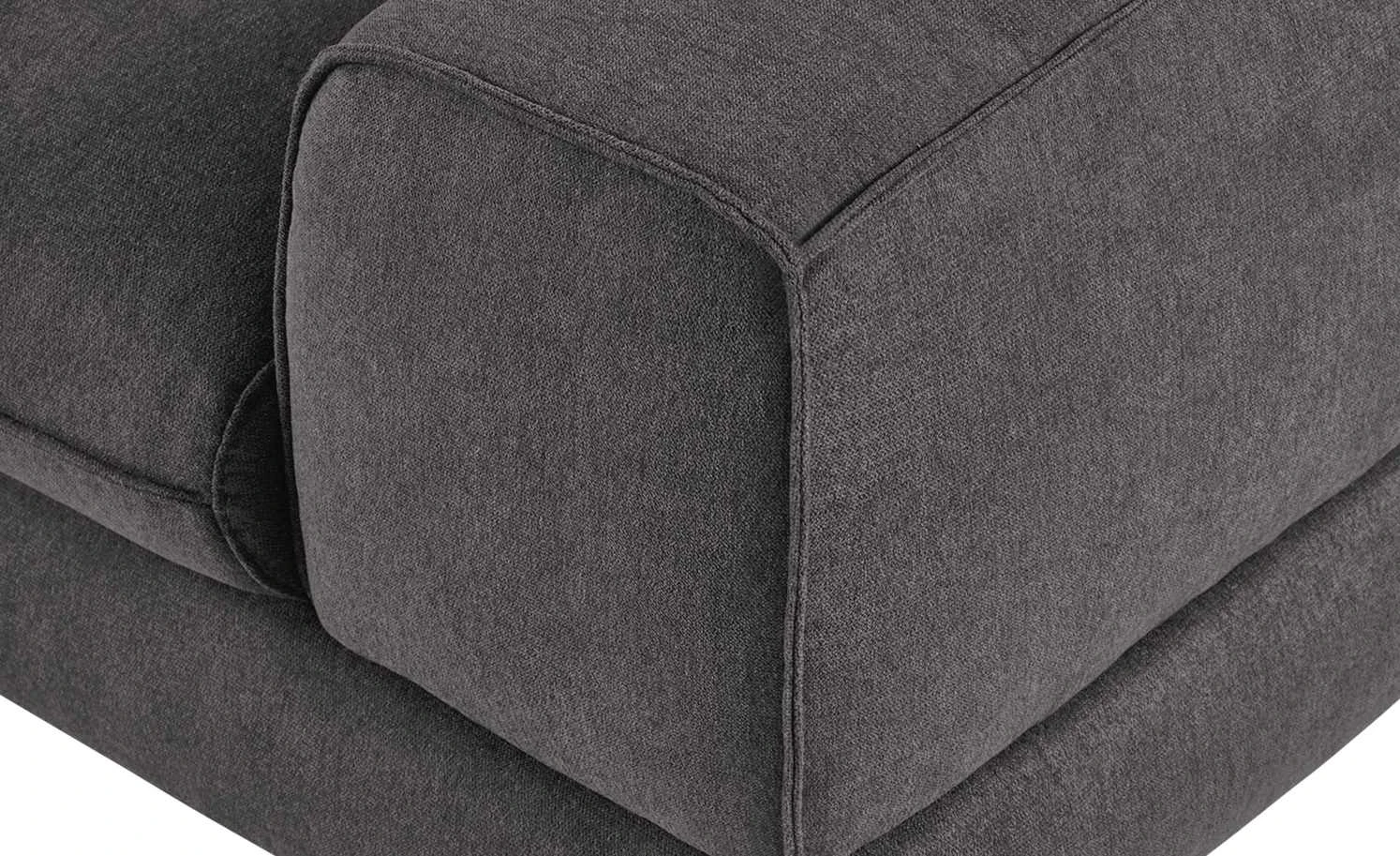 smart Sofa 3-sitzig dunkelgrau - Stoff Bonika | 3 Dunkelgrau Flachgewebe 9 smart Sofa 3-sitzig dunkelgrau - Stoff Bonika | 3 Dunkelgrau Flachgewebe – Bild 7