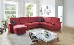 meinSofa Wohnlandschaft Rita | Rot rechts ohne
