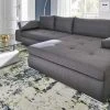 smart Ecksofa Ibby | Grau rechts Flachgewebe grob -Sofas Verkaufsladen 20403530 7 201811271514