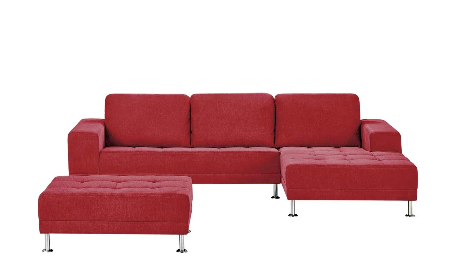 smart Ecksofa Garda | Rot rechts Flachgewebe 8 smart Ecksofa Garda | Rot rechts Flachgewebe – Bild 6
