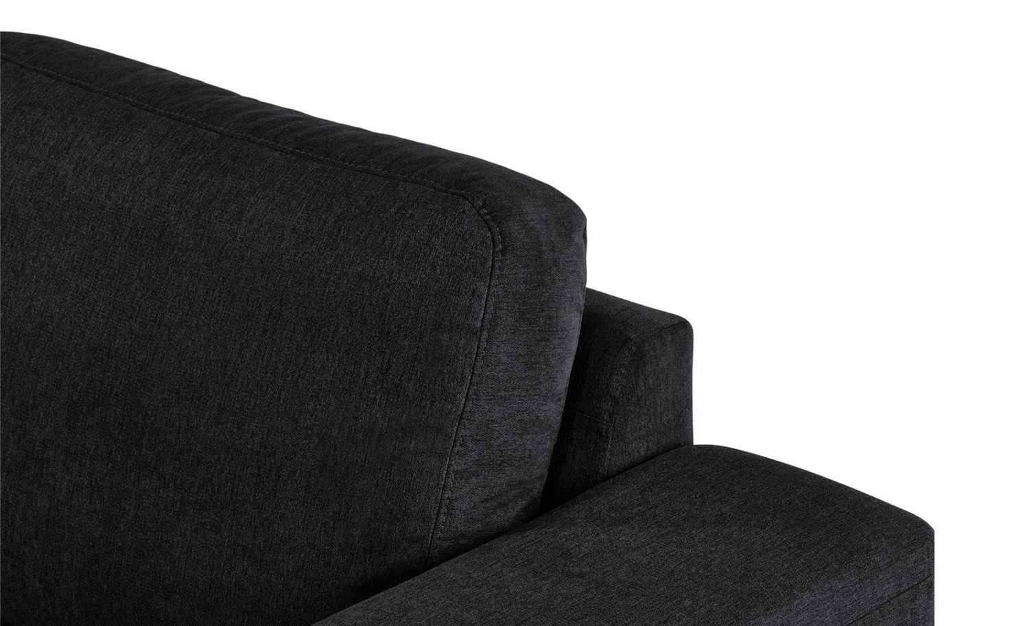 smart Ecksofa Garda | Schwarz rechts Flachgewebe 7 smart Ecksofa Garda | Schwarz rechts Flachgewebe – Bild 5