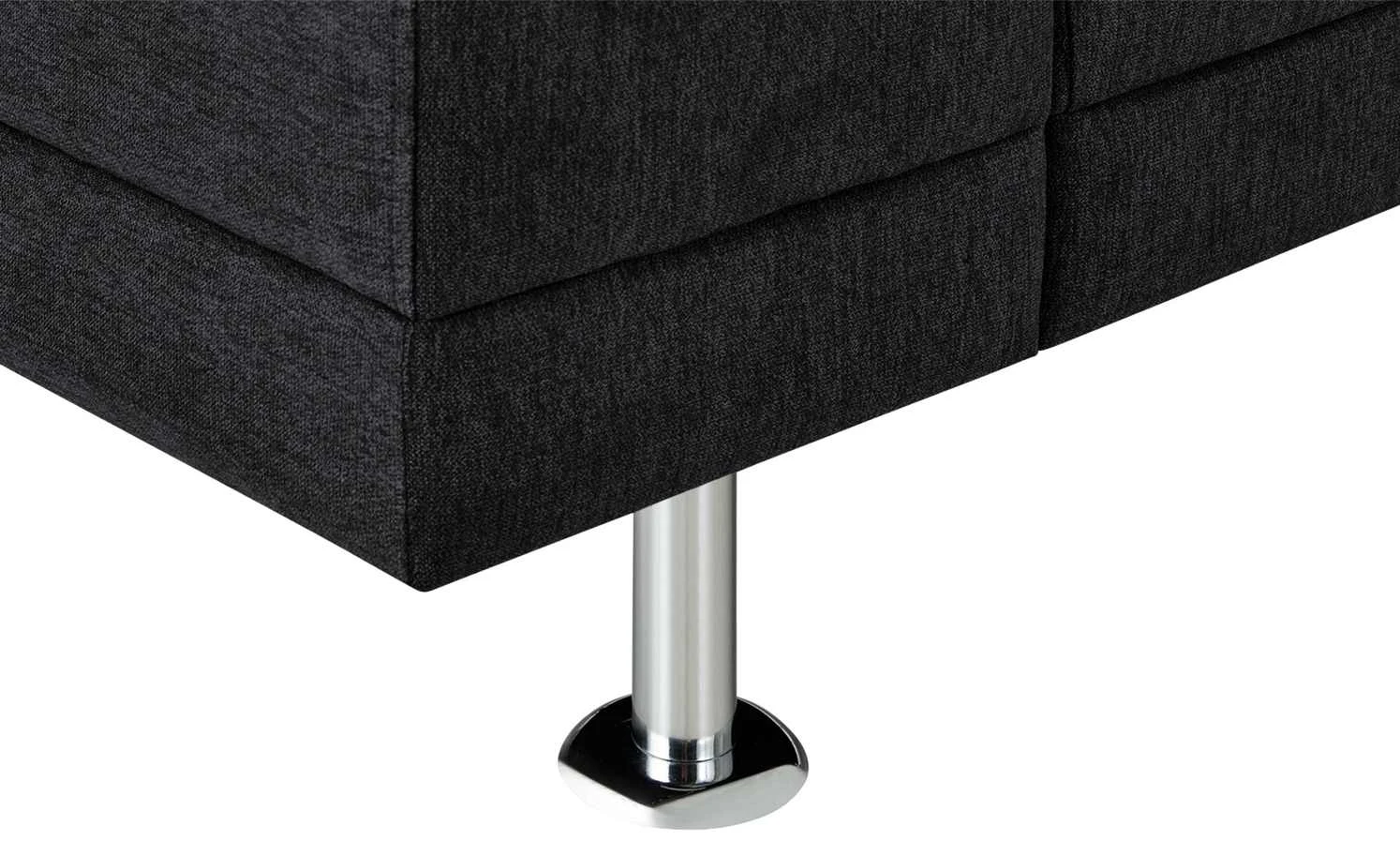 smart Ecksofa Garda | Schwarz rechts Flachgewebe 8 smart Ecksofa Garda | Schwarz rechts Flachgewebe – Bild 6
