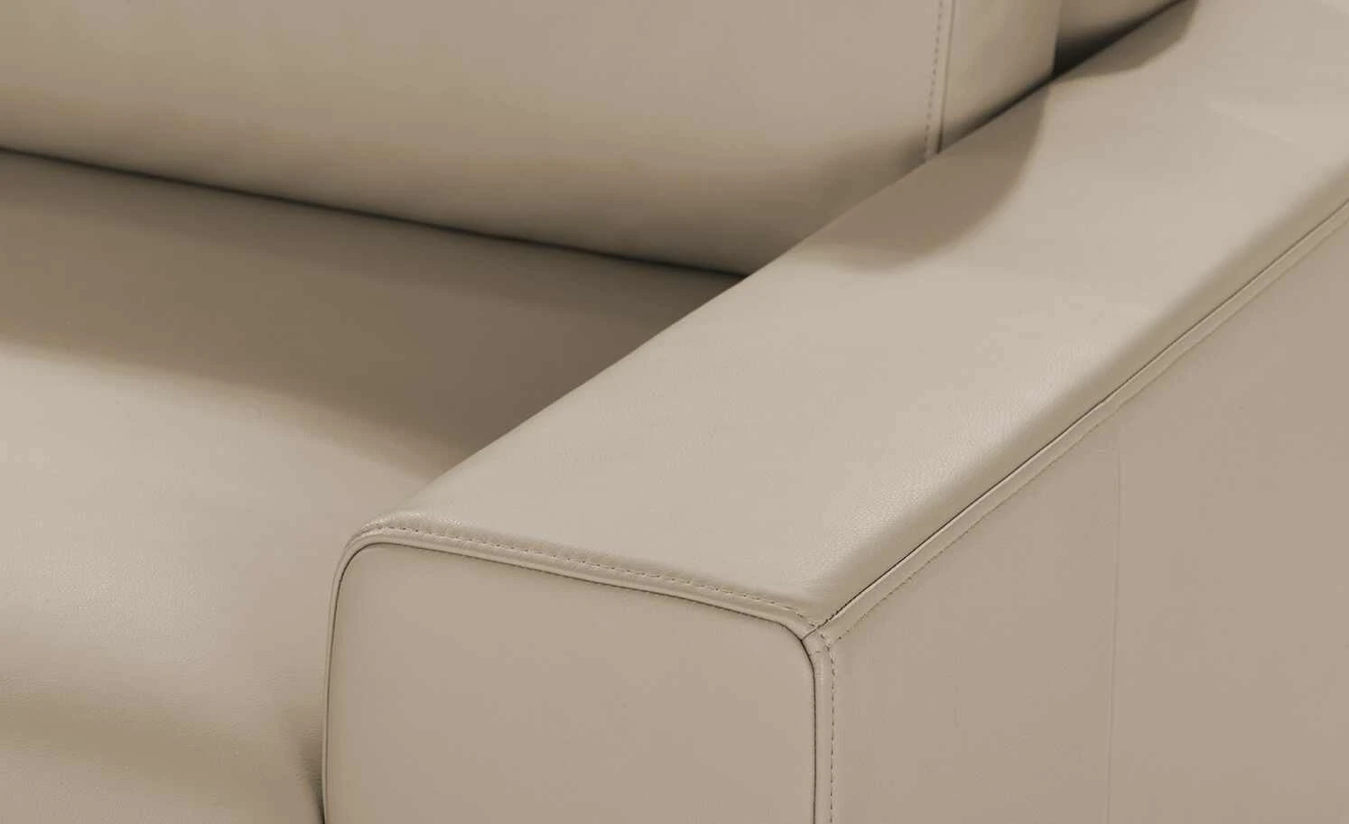hülsta Sofa Sofabank aus Leder HS 450 | Graubeige 240|cm 9 hülsta Sofa Sofabank aus Leder HS 450 | Graubeige 240|cm – Bild 7