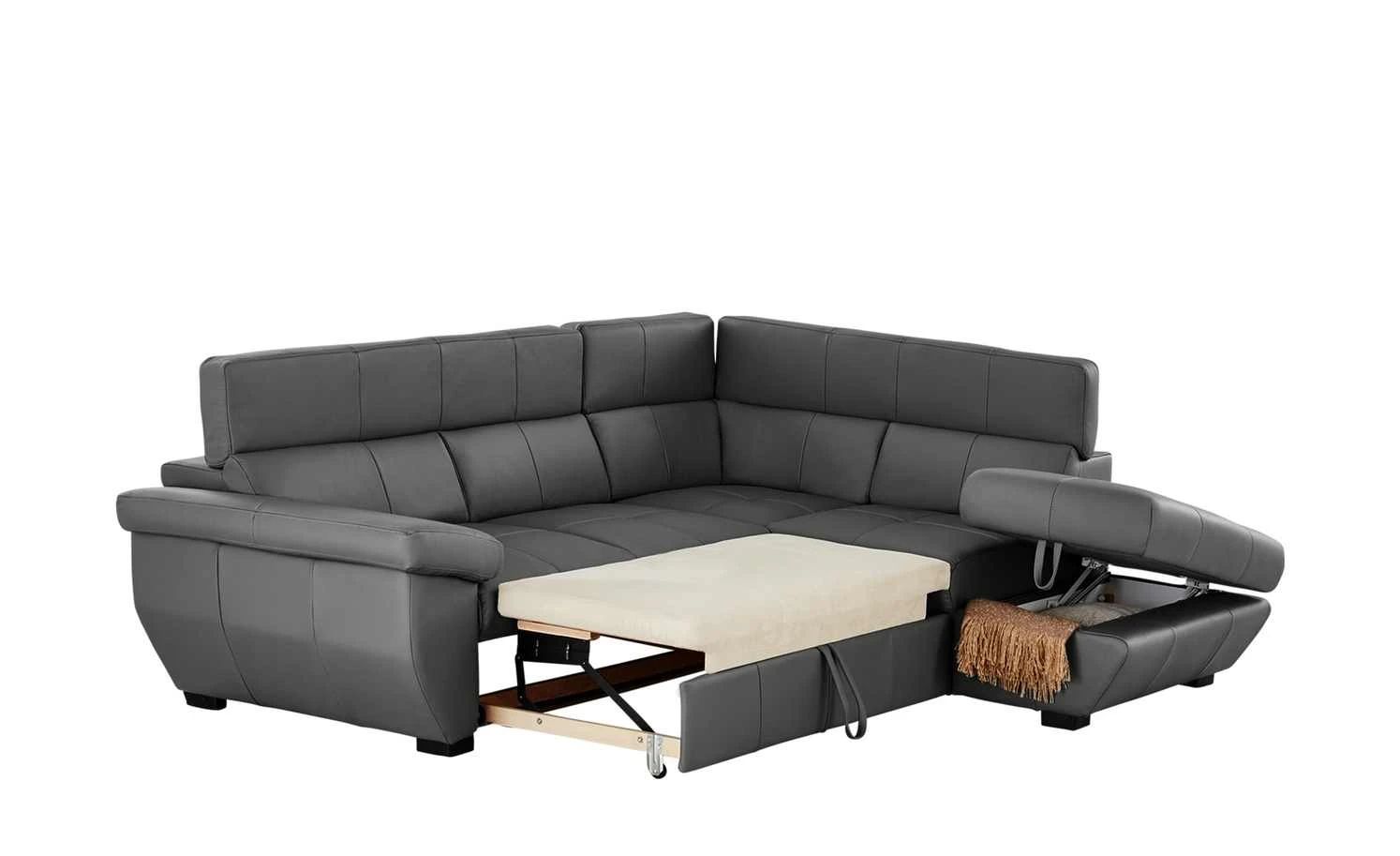 uno Ecksofa Speedway | Stein (Grau) rechts Erweiterte Funktion 8 uno Ecksofa Speedway | Stein (Grau) rechts Erweiterte Funktion – Bild 6