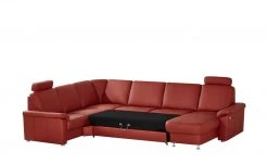 meinSofa Leder-Wohnlandschaft Carolin | Chilli (Rot) links Erweiterte Funktion -Sofas Verkaufsladen 21400435 4 201811271526