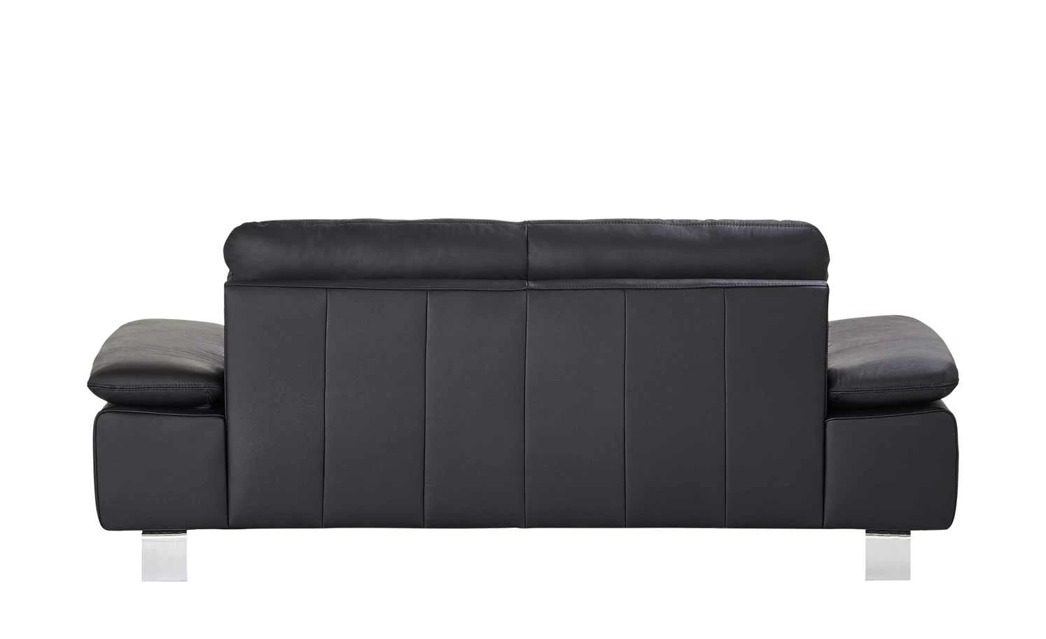 smart Sofa Finola | 2 Schwarz Leder 9 smart Sofa Finola | 2 Schwarz Leder – Bild 7