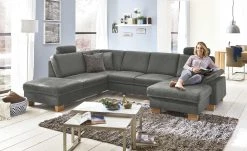 meinSofa Wohnlandschaft Samu | Grau links ohne