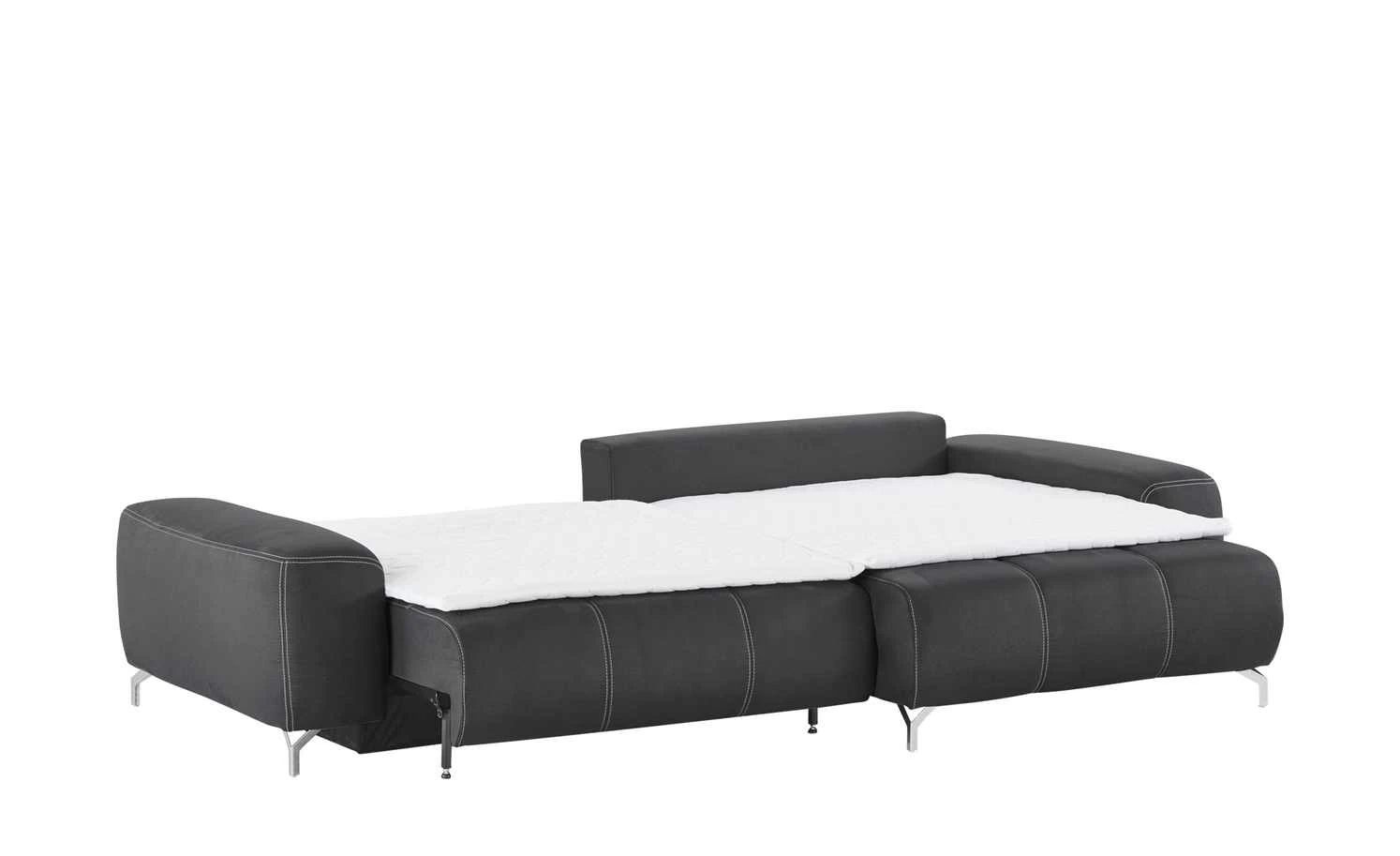 bobb Ecksofa mit Boxspringpolsterung Filis de Luxe | Mikrofaser Graphitgrau rechts verchromt 16 bobb Ecksofa mit Boxspringpolsterung Filis de Luxe | Mikrofaser Graphitgrau rechts verchromt – Bild 14