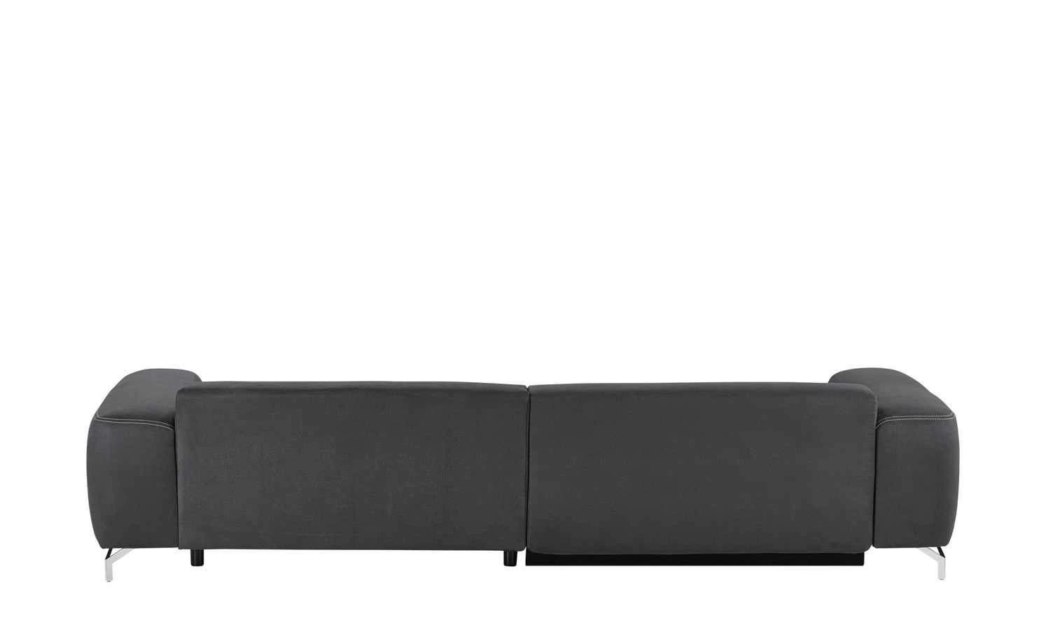 bobb Ecksofa mit Boxspringpolsterung Filis de Luxe | Mikrofaser Graphitgrau rechts verchromt 6 bobb Ecksofa mit Boxspringpolsterung Filis de Luxe | Mikrofaser Graphitgrau rechts verchromt – Bild 4