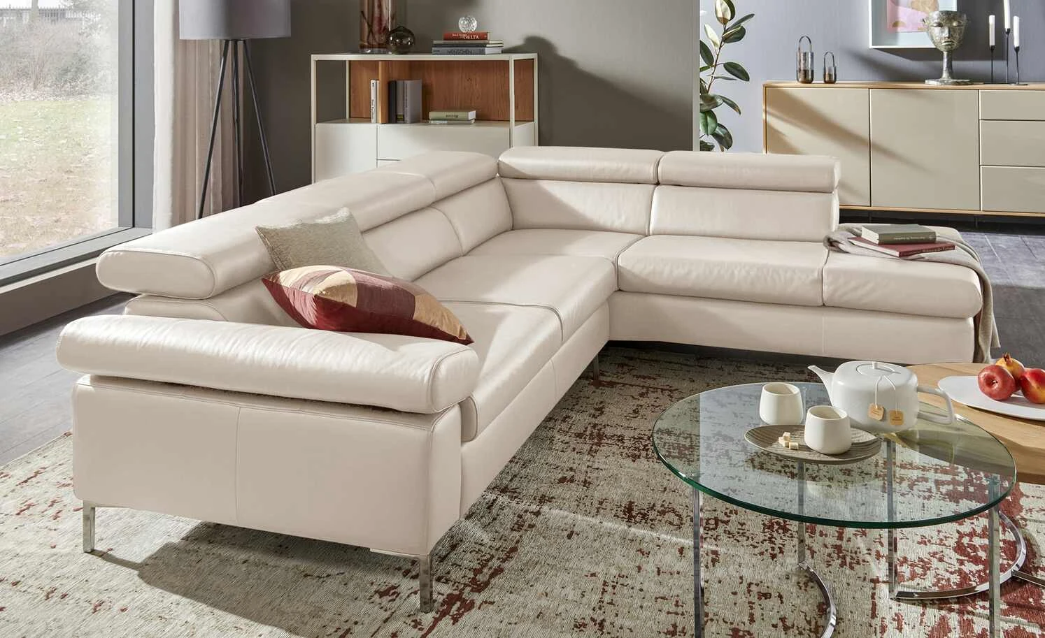 W.SCHILLIG Ecksofa Arturo | Eisgrau rechts ohne 3 W.SCHILLIG Ecksofa Arturo | Eisgrau rechts ohne