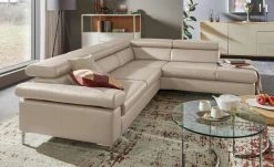 W.SCHILLIG Ecksofa Arturo | Steingrau rechts ohne