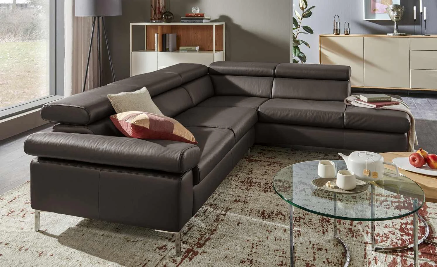 W.SCHILLIG Ecksofa Arturo | Braun rechts ohne 3 W.SCHILLIG Ecksofa Arturo | Braun rechts ohne