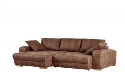 bobb Ecksofa cognac - Mikrofaser Caro | Cognac (Hellbraun) Mikrofaser in Kunstlederoptik links Erweiterte Funktion -Sofas Verkaufsladen 21405804 8 201901170915