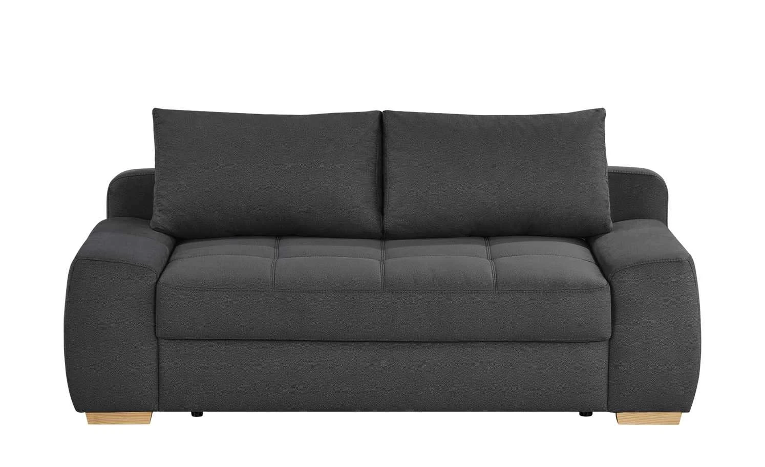 bobb Schlafsofa mit Boxspringpolsterung Eleny de Luxe | Graphitgrau Mikrofaser 3 bobb Schlafsofa mit Boxspringpolsterung Eleny de Luxe | Graphitgrau Mikrofaser