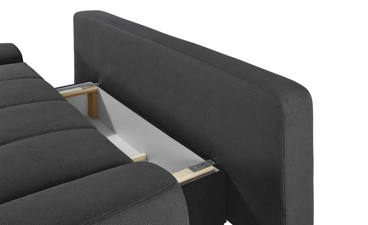 bobb Schlafsofa mit Boxspringpolsterung Eleny de Luxe | Graphitgrau Mikrofaser 9 bobb Schlafsofa mit Boxspringpolsterung Eleny de Luxe | Graphitgrau Mikrofaser – Bild 7