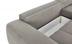 bobb Ecksofa mit Boxspringpolsterung Filis de Luxe | Mikrofaser Taupe rechts verchromt -Sofas Verkaufsladen 21405901 12 201906271456