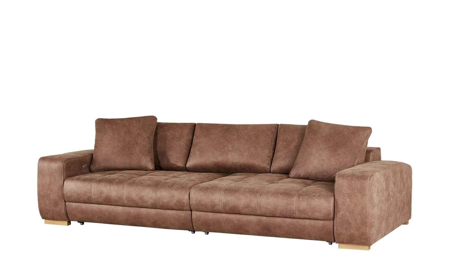 bobb Big Sofa cognac - Microfaser Caro | Cognac (Braun) Microfaser in Leder-Optik Erweiterte Funktion 12 bobb Big Sofa cognac - Microfaser Caro | Cognac (Braun) Microfaser in Leder-Optik Erweiterte Funktion – Bild 10
