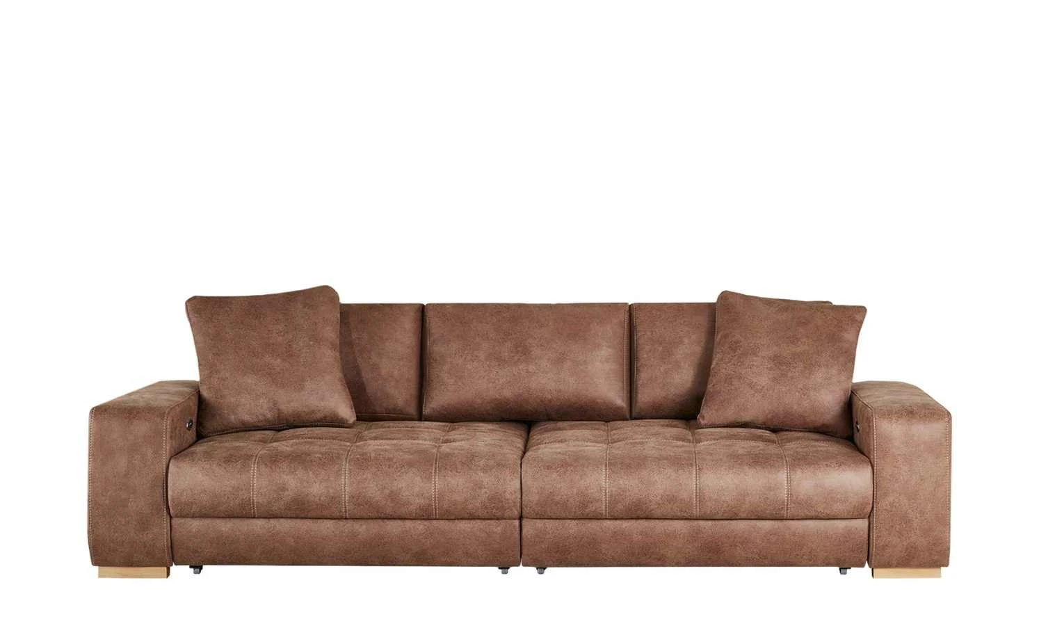 bobb Big Sofa cognac - Microfaser Caro | Cognac (Braun) Microfaser in Leder-Optik Erweiterte Funktion 3 bobb Big Sofa cognac - Microfaser Caro | Cognac (Braun) Microfaser in Leder-Optik Erweiterte Funktion