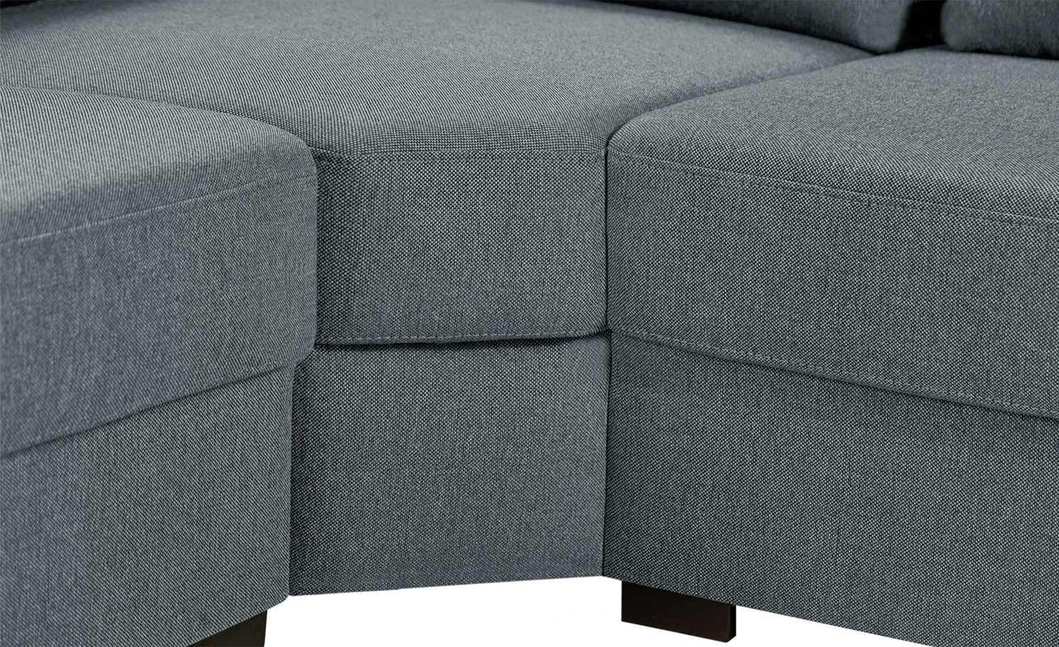 Ecksofa Renée | Graublau Webstoff 8 Ecksofa Renée | Graublau Webstoff – Bild 6