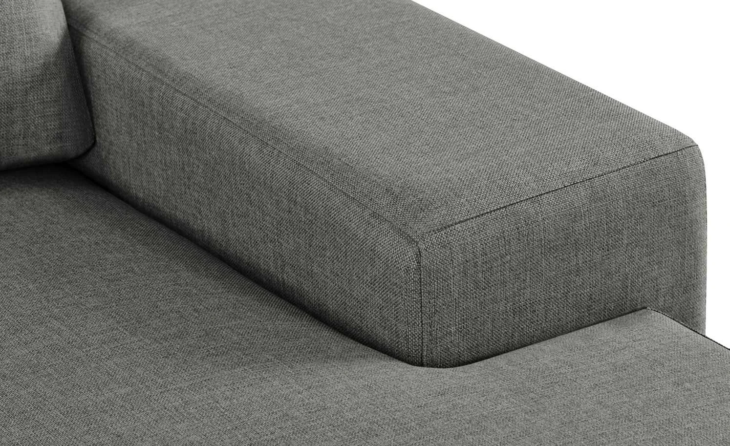 Ecksofa Renée | Anthrazit rechts Webstoff 7 Ecksofa Renée | Anthrazit rechts Webstoff – Bild 5