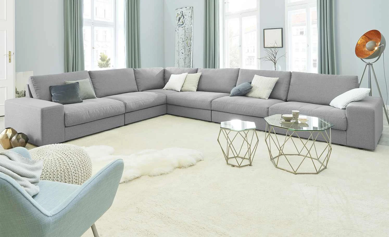 Ecksofa Brooke | Hellgrau 3 Ecksofa Brooke | Hellgrau