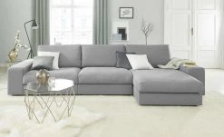 Ecksofa Brooke | Hellgrau