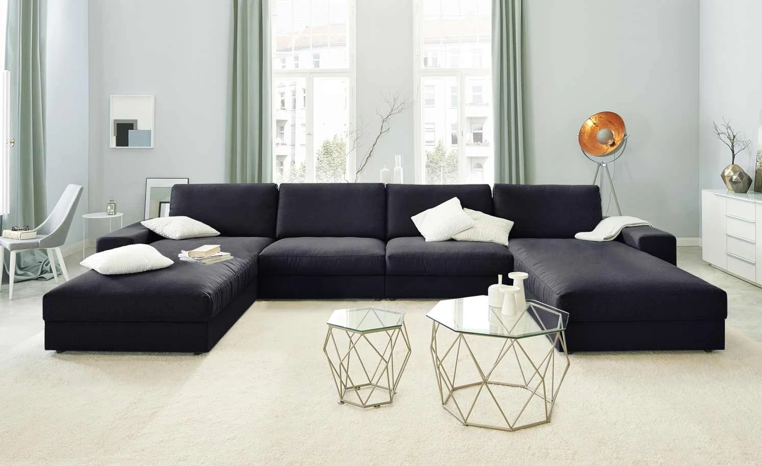 Wohnlandschaft Brooke | Anthrazit 3 Wohnlandschaft Brooke | Anthrazit