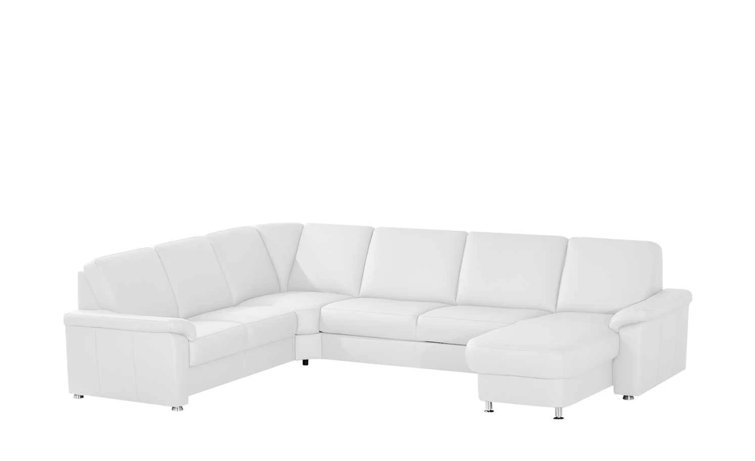 meinSofa Leder-Wohnlandschaft Carolin | Weiß links ohne 4 meinSofa Leder-Wohnlandschaft Carolin | Weiß links ohne – Bild 2