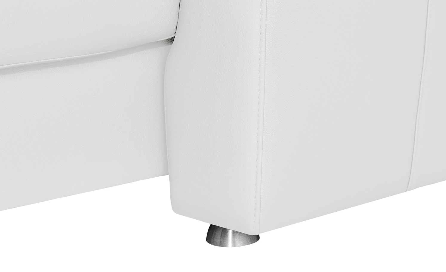 meinSofa Leder-Wohnlandschaft Carolin | Weiß links ohne 7 meinSofa Leder-Wohnlandschaft Carolin | Weiß links ohne – Bild 5