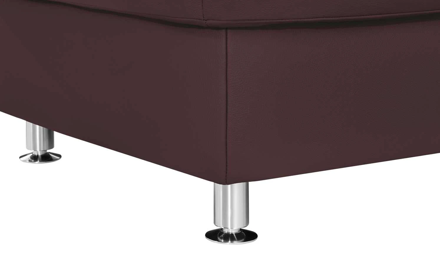 meinSofa Leder-Wohnlandschaft Carolin | Brombeer (Violett) links ohne 5 meinSofa Leder-Wohnlandschaft Carolin | Brombeer (Violett) links ohne – Bild 3