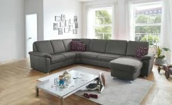 meinSofa Wohnlandschaft Rita | Slate (Grauschwarz) links ohne