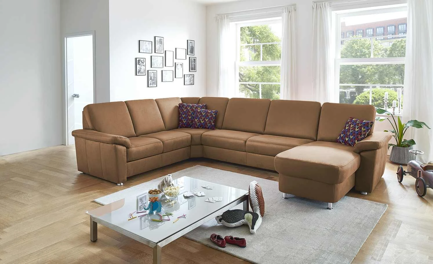 meinSofa Wohnlandschaft Rita | Zimtbraun links ohne 3 meinSofa Wohnlandschaft Rita | Zimtbraun links ohne