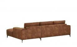 smart Ecksofa Gabriela | Cognac rechts Mikrofaser Leder-Optik glatt -Sofas Verkaufsladen 21408223 2 202102081234