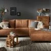 smart Ecksofa Gabriela | Cognac rechts Mikrofaser Leder-Optik glatt -Sofas Verkaufsladen 21408223 7 202102081234