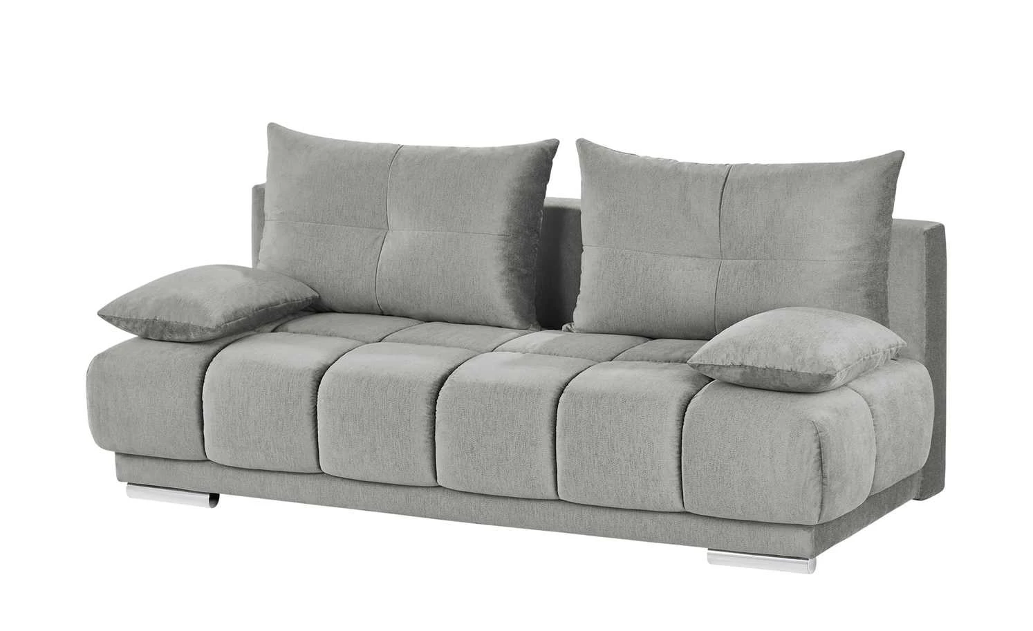 bobb Schlafsofa Isalie de Luxe | Silbergrau Mikrofaser fein 9 bobb Schlafsofa Isalie de Luxe | Silbergrau Mikrofaser fein – Bild 7