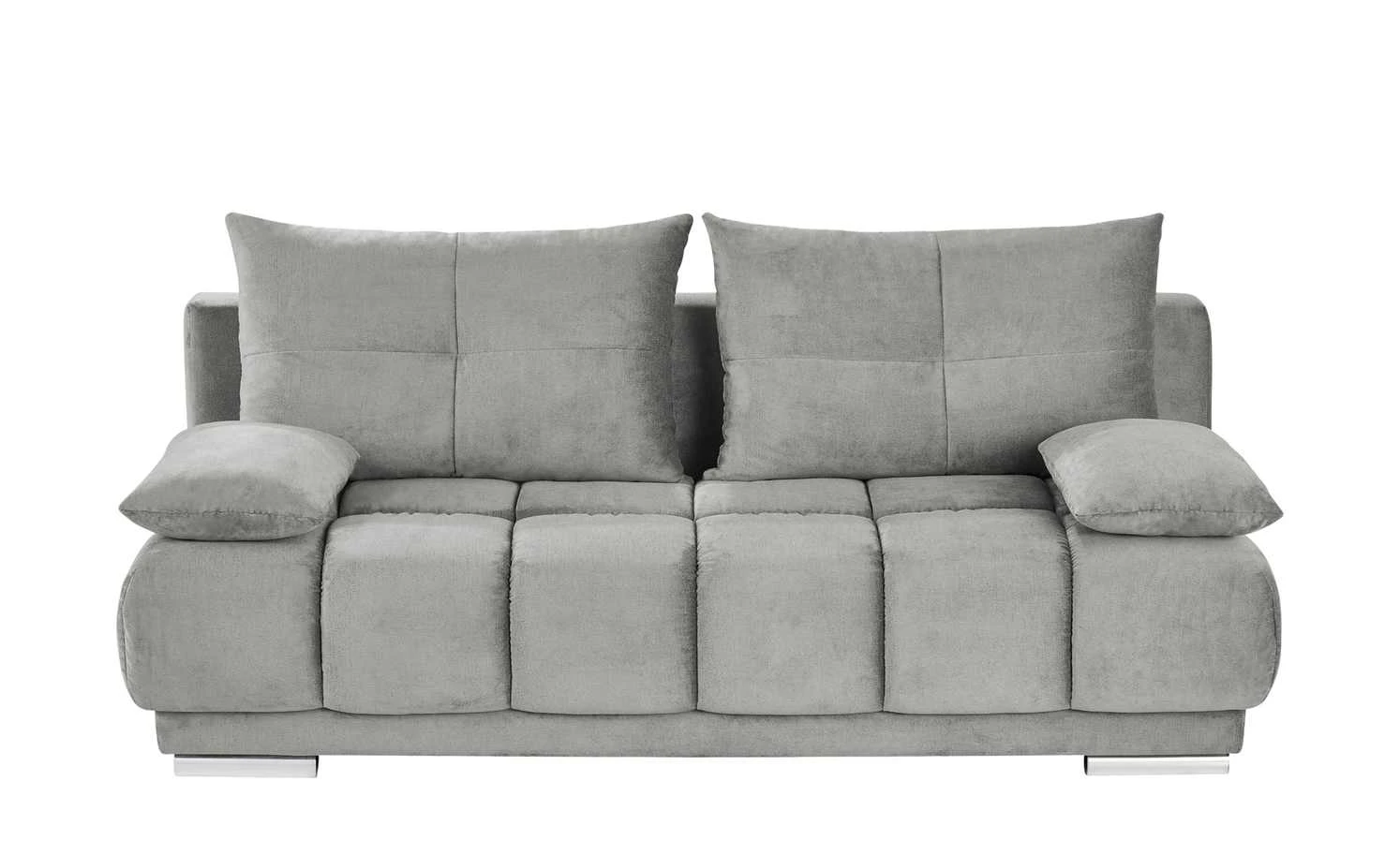 bobb Schlafsofa Isalie de Luxe | Silbergrau Mikrofaser fein 5 bobb Schlafsofa Isalie de Luxe | Silbergrau Mikrofaser fein – Bild 3